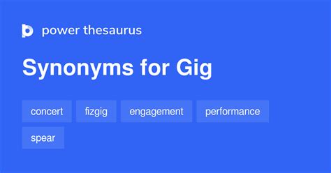 gig synonym|What is another word for gig